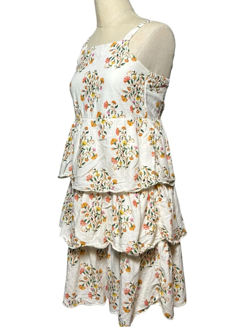 Old Navy Floral Tiered Dress Girls XL 14/16